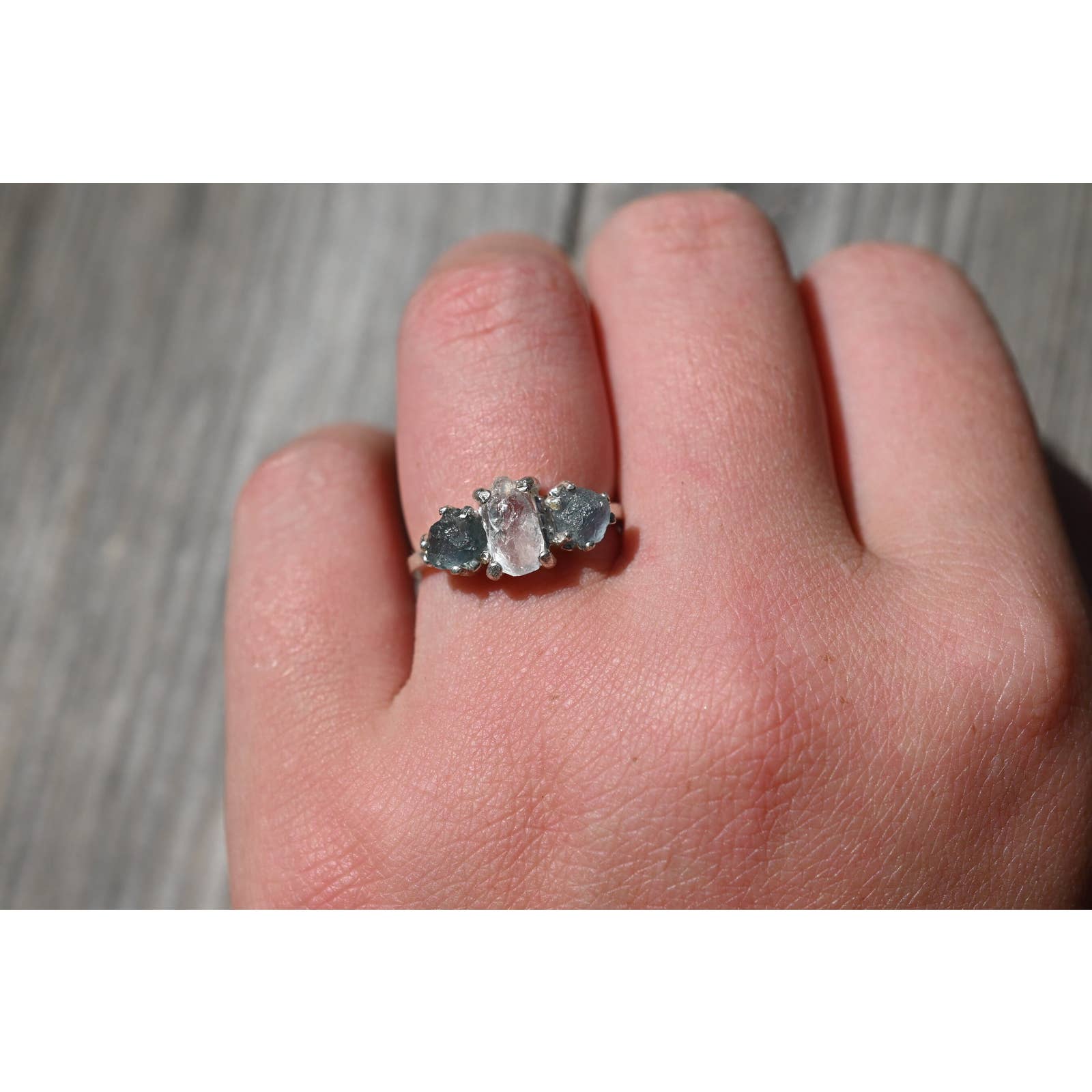 Montana Sapphire Ring Alternative Engagement Rings Size 3 4 5 6 7 8 9 1 125$